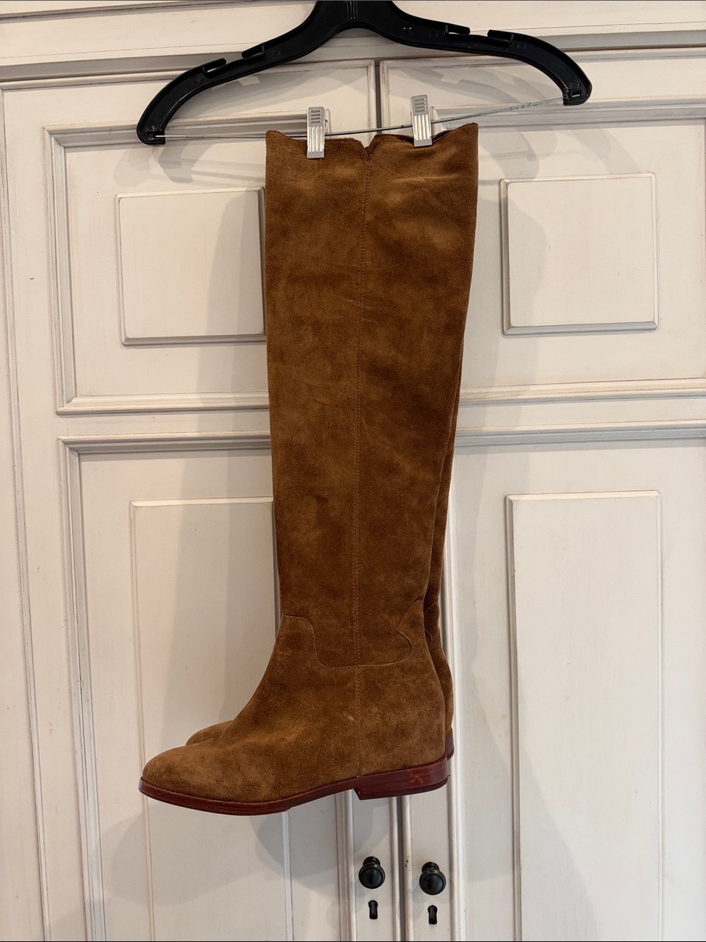 Ash Brand Over-the-Knee Suede Boots in Luggage